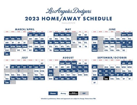 SEASON SCHEDULE 2023.